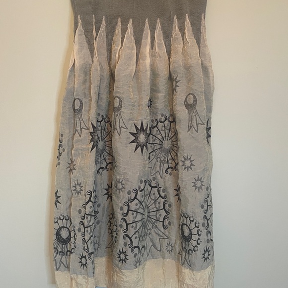 Anthropologie Dress Convertible OS Brown Tan Lapis Fairy - Picture 7 of 10